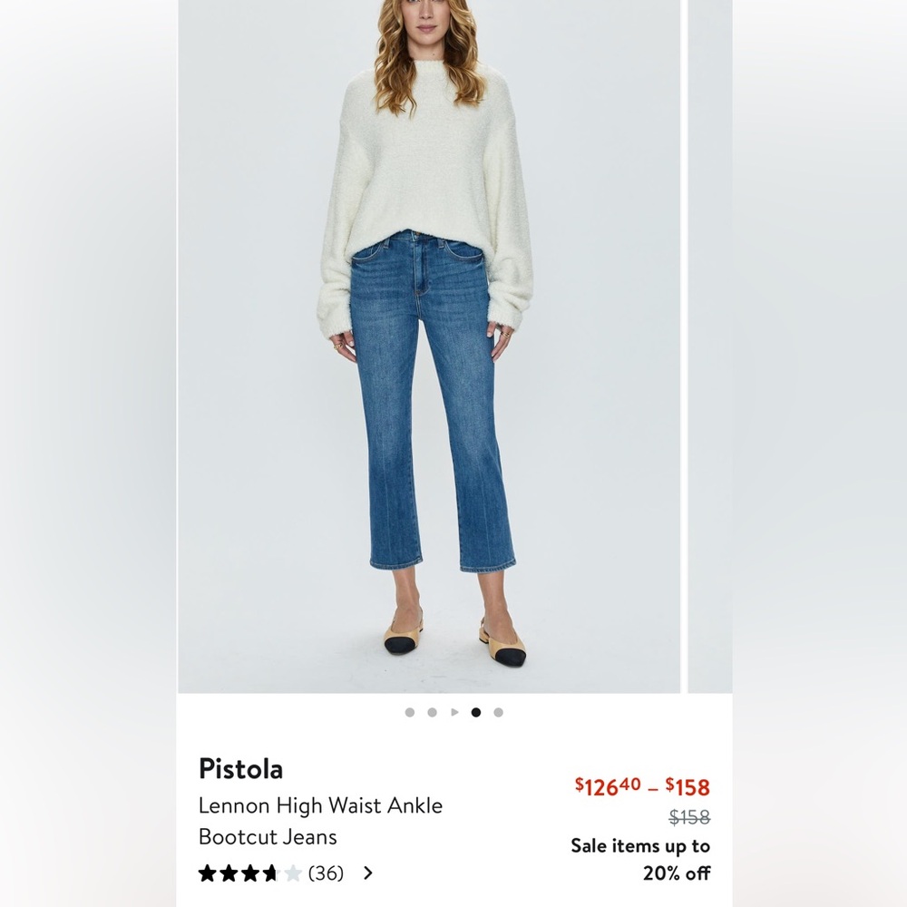 Pistola Lennon High Waist Ankle Bootcut Jeans